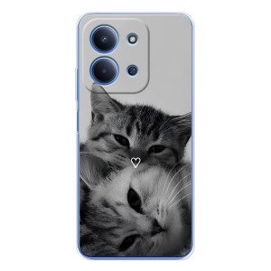 Чехол с рисунком кот на Xiaomi Redmi 15C 5g