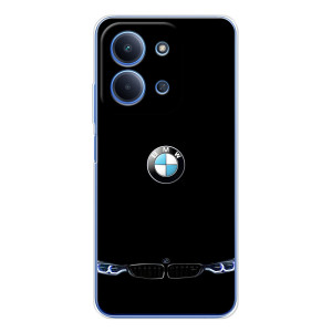 Силиконовый бампер с картинкой машины на Xiaomi Redmi 15C 5g – Черный BMW