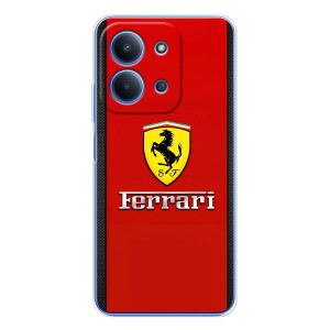 Силиконовый бампер с картинкой машины на Xiaomi Redmi 15C 5g – Ferrari Logo