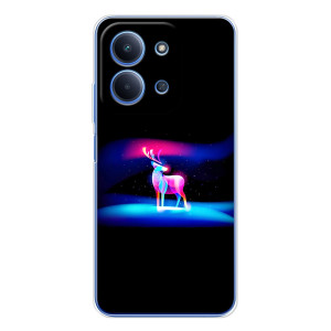 Силиконовый бампер с картинкой животных для Xiaomi Redmi 15C 5g (Яркий олень)
