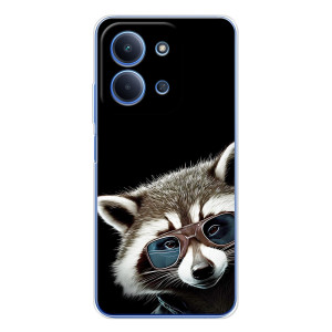 Силиконовый Чехол с Енотами на Xiaomi Redmi 15C 5g – Стильный Енот