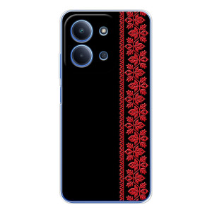 Силиконовый Чехол на Xiaomi Redmi 15C 5g (Красная Вышиванка)