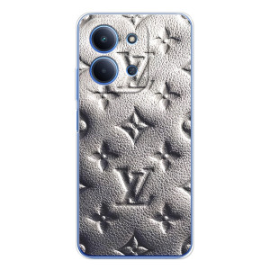 Текстурный Чехол Louis Vuitton для Сяоми Редми 15С 5г (Бежевый ЛВ)