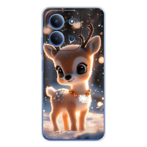 Яркий чехол для Xiaomi Redmi 15C 5g с Зимними Оленятами