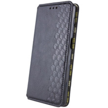 Кожаный чехол-книжка GETMAN Cubic (PU) для Xiaomi Redmi 15C (Europe version) – Черный