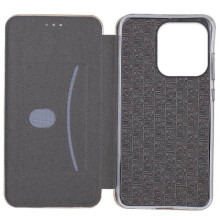 Кожаный чехол-книжка Classy для Xiaomi Redmi 15C (Europe version) – Серый