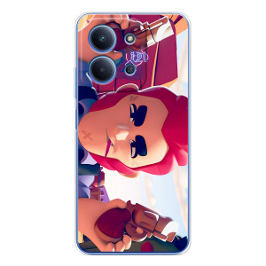 Бампер (ТПУ) с принтом Brawl Stars на Редми 15С (Кольт)