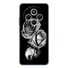 Чохол з картинкою (Стильні) Редмі 15С - (AlphaPrint) (Чорна троянда)