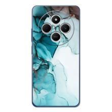 Чохол для Редмі 15С - з принтом (Дизайнерські) (AlphaPrint) (Бірюзовий мрамор)