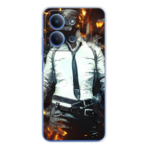 Силиконовый чехол с картинкой "Герой Pubg" на Xiaomi Redmi 15C – Man Пубг