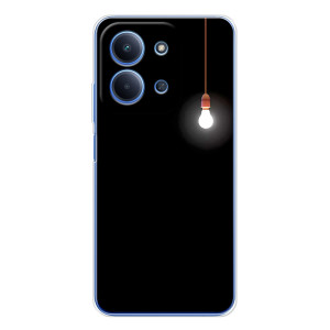 Чехол с картинками на черном фоне для Xiaomi Redmi 15C – Лампочка