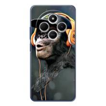 Чохол з Мавпами Xiaomi Redmi 15C - (AlphaPrint) (В навушниках)
