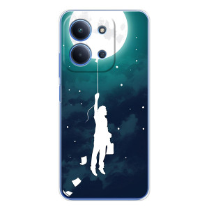 Чехол (ТПУ) с планетами на Xiaomi Redmi 15C – To The moon