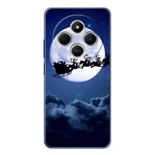 Новогодние Чехлы для Редми 15С (VPrint) (Санта - луна)