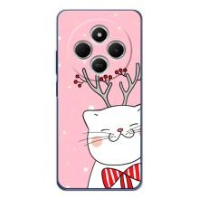 Новогодние Чехлы для Редми 15С (VPrint) (Зимний кот)