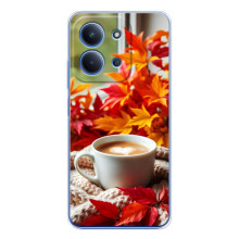 Чехол с уникальным дизайном «Осень с кофе» для Xiaomi Redmi 15C