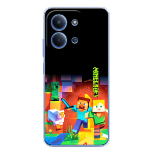 Чохли для Xiaomi Redmi 15C (Персонажі МайнКрафт) – Герой Майнкрафт