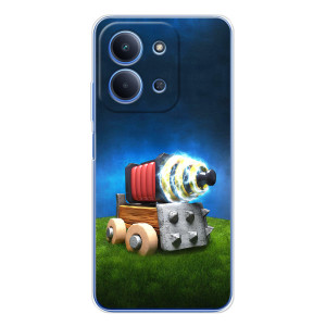 Силиконовый Чехол (атрибутика Клеш Роял) для Xiaomi Redmi 15C (Пушка)