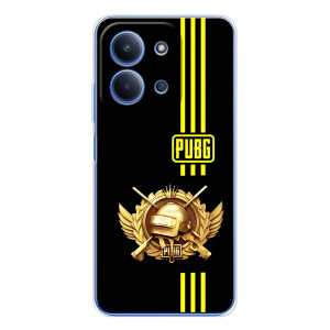 Чехол (TPU) с картинкой "Лого Пабг" на Редми 15С (Лого PUPG)
