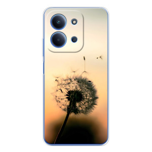 Силіконовий Чохол з кульбабками на Xiaomi Redmi 15C – Роздмухана кульбабка