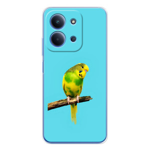 Силиконовый чехол с птичкой на Xiaomi Redmi 15C – Попугайчик