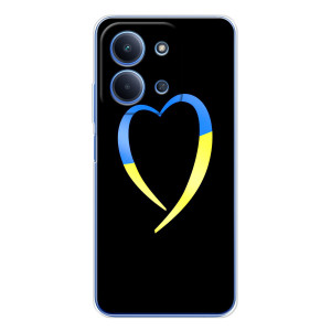 Силиконовый Чехол на Xiaomi Redmi 15C (Я-Украина) (Украинское сердце)