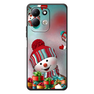 Чехлы на Новый Год Xiaomi Redmi 17 (Снеговик в шапке)