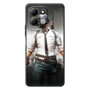 Силиконовый чехол с картинкой "Герой Pubg" на Xiaomi Redmi 17