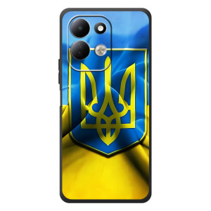 Чехол с картинкой (Патриотический ГЕРБ) на Xiaomi Redmi 17 – Герб и Флаг Украины