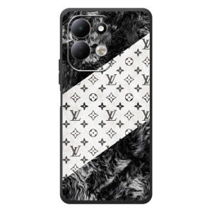 Чехол Стиль Louis Vuitton на Xiaomi Redmi 17 (LV на белом)