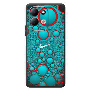 Силиконовый Чехол на Xiaomi Redmi 17 с картинкой Nike (Найк зеленый)