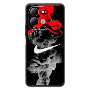 Силиконовый Чехол на Xiaomi Redmi 17 с картинкой Nike (Nike дым)