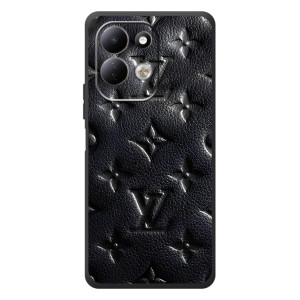 Текстурный Чехол Louis Vuitton для Сяоми Редми 17 – Черный ЛВ