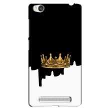 Чехол (Корона на чёрном фоне) для Редми 4А – Золотая корона