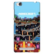 Чохол Майнкрафт на Xiaomi Redmi 4A (AlphaPrint) Minecraft (фон Minecraft)