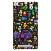 Чохол Майнкрафт на Xiaomi Redmi 4A (AlphaPrint) Minecraft (Колаж Майнкрафт)