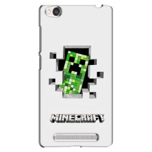 Чохол Майнкрафт на Xiaomi Redmi 4A (AlphaPrint) Minecraft (кріпер Майнкрафт)