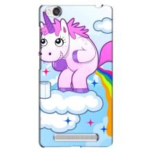 Чехол Unicorn на Xiaomi Redmi 4A (Радуга единорожка)