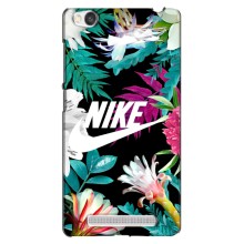 Силиконовый Чехол на Xiaomi Redmi 4A с картинкой Nike (Цветочный Nike)