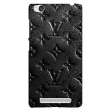 Текстурный Чехол Louis Vuitton для Редми 4А – Черный ЛВ