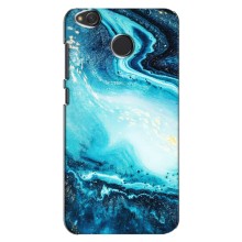 Мраморный чехол на Xiaomi Redmi 4X (VPrint) (Голубой мрамор)