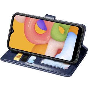 Кожаный чехол-книжка GETMAN Gallant (PU) для Xiaomi Redmi 5 Plus / Redmi Note 5 (Single Camera) – Синий