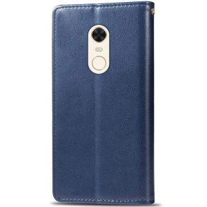 Кожаный чехол-книжка GETMAN Gallant (PU) для Xiaomi Redmi 5 Plus / Redmi Note 5 (Single Camera) – Синий