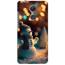 Чехлы на Новый Год Xiaomi Redmi 5 Plus (Снеговик праздничный)