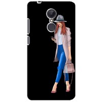 Чехол с картинкой Модные Девчонки Xiaomi Redmi 5 Plus (Девушка со смартфоном)