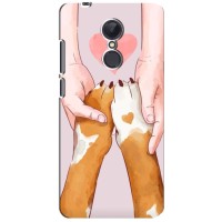 Чехол (ТПУ) Милые собачки для Xiaomi Redmi 5 Plus – Любовь к собакам
