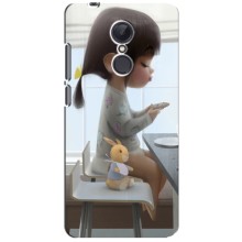 Дівчачий Чохол для Xiaomi Redmi 5 Plus (ДІвчина з іграшкою)