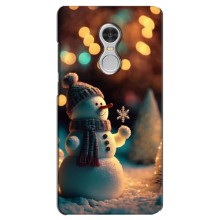 Чехлы на Новый Год Xiaomi Redmi 5 – Снеговик праздничный
