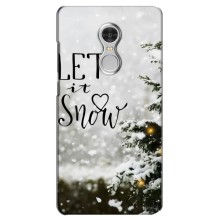 Новогодние, Праздничные Чехлы для Xiaomi Redmi 5 - 2024 год (Let it snow)