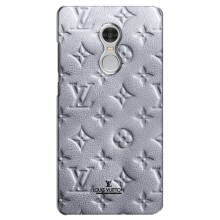 Текстурный Чехол Louis Vuitton для Редми 5 (Белый ЛВ)